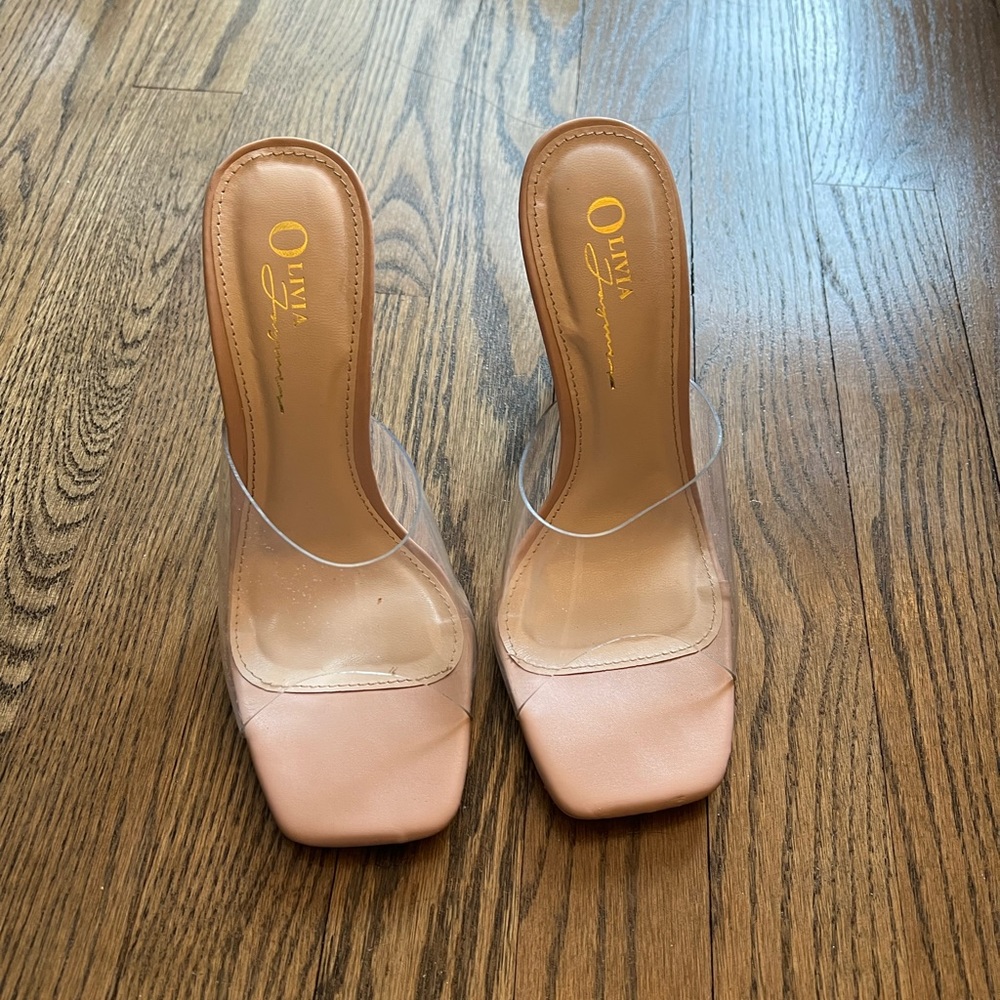 Clear Vinyl Mules
